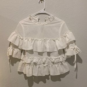 White Maximalist Blouse